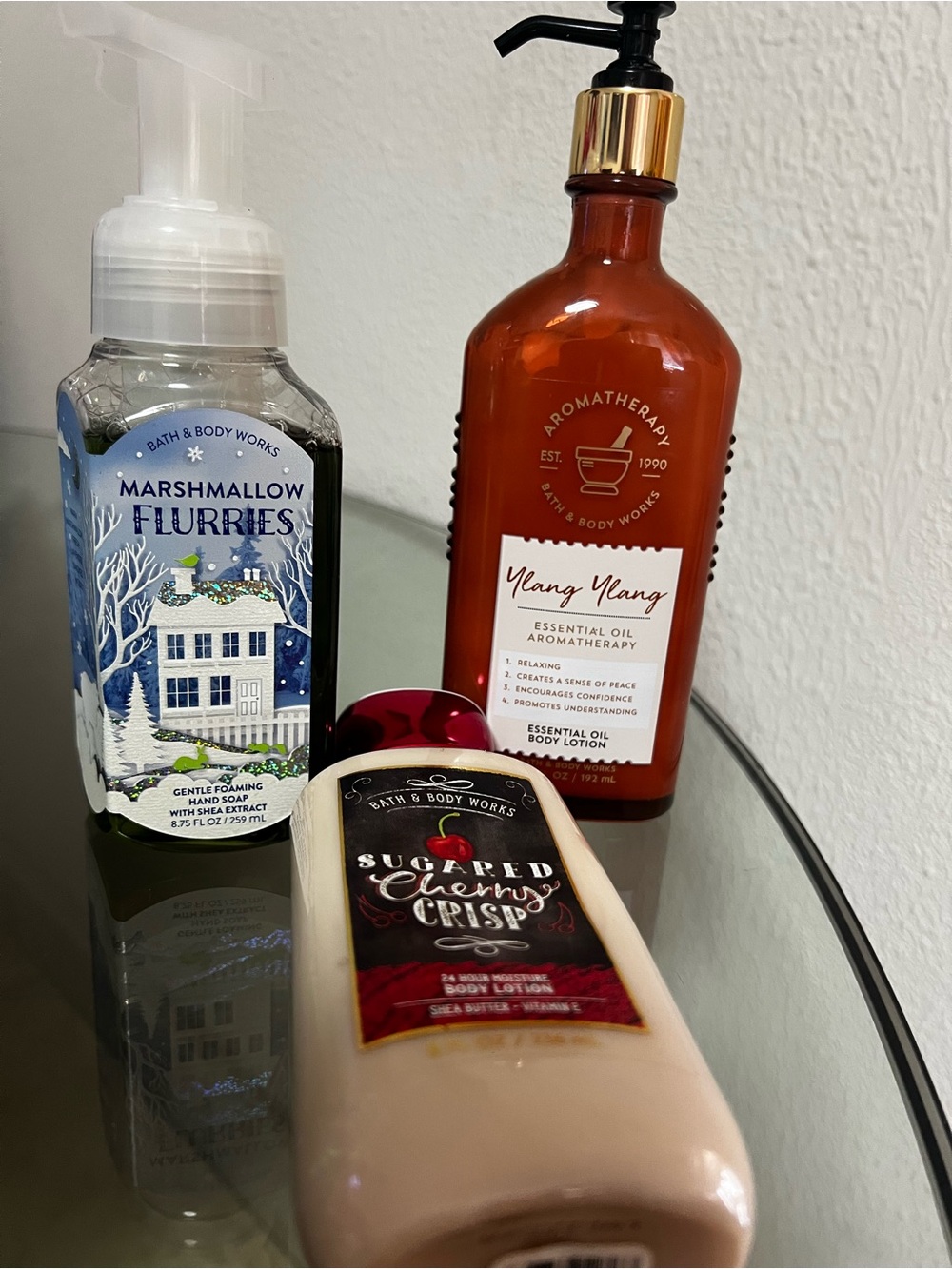 Bath & Body Works Amber Ylang Ylang Aromatherapy Lotion - Amber & Red Accents